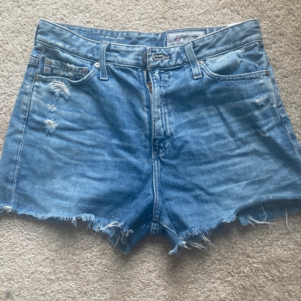 AG denim high rise Mikkel shorts
